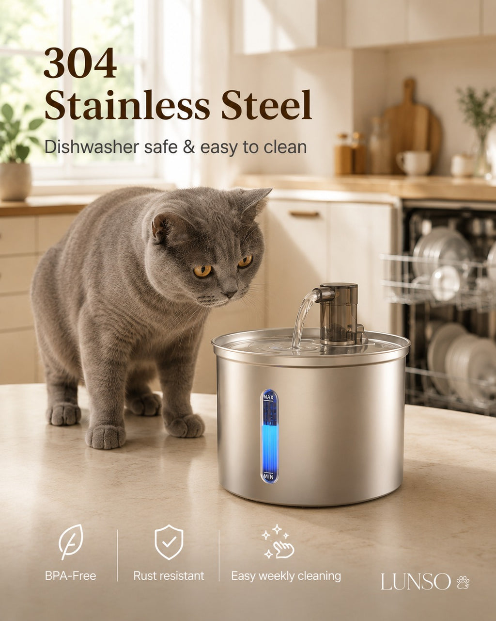 LunsoFountain™ Automatic Water Fountain